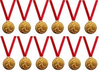 Be Win Cricket Medal for Man of The Match, Best Batsmans, Best Bowlers, Best Man of The Series & All Events of Cricket (Gold, 6 PCS Medals & TAG)