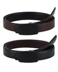 Kajeer Reversible Belts for Boys - Kids Leather Belt Black & Brown Boys PU Leather Belt for School Uniform Pants