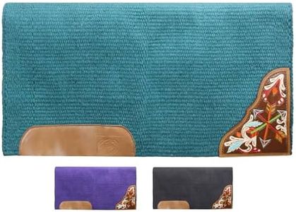 Tahoe Tack 34" x 36" Kaye Arrow Solid New Zealand Wool Western Saddle Blanket Pad…