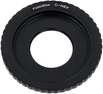 Fotodiox Lens Mount Adapter - C-Mount CCTV/Cine Lens to Sony Alpha E-Mount Mirrorless Camera Body