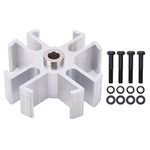 Radiator Fan Spacer Kit 1in Aluminum Engine Cooling Fan Spacer Kit 1210 Accessory Replacement for SBC BBC Short Long Water Pump