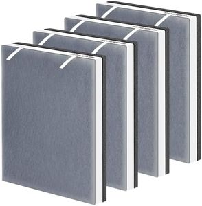 Pulluty Vital 100 True HEPA Replacement Filter for LEVOIT Vital 100 Air Purifier,3-in-1 H13 HEPA High-Efficiency Activated Carbon Filter,Vital 100-RF,4 Pack,White