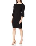 Calvin Klein Women's Peplum Sheath Dress, Black 3, 8