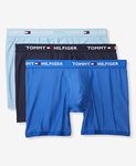 Tommy Hilfiger mens Everyday Micro Multipack Boxer Briefs Underwear, Blue Multi (3 Pack), Medium US