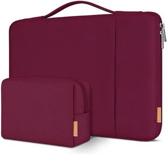 DOMISO Funda Portatil 16 Pulgadas,Maletín de Ordenador Impermeable Compatible con 16" DELL/HP Pavilion Envy/ThinkPad IdeaPad/ASUS Vivobook,Vino Rojo