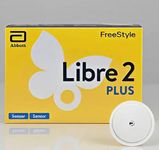 Abbott Freestyle Libre2 Plus Sensor for diabetes monitoring CGM for UK, White, (Libre 2 + plus) FREE Arrowedge alcohol wipes and water proof CGM patches