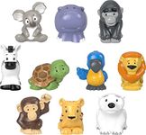 Fisher-Price Little People Animal Figure Set – 10 Piece Wild Animal Figure Pack for Toddlers and Preschool Kids Ages 1 to 5 Years Old