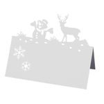 30 PCS Christmas Place Cards Name Cards Table Name Cards, Table Place Name Cards Place Cards for Table Name Place Cards, Christmas Table Christmas Winter Theme Frozen Theme Party