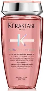 Kérastase Chroma Absolu, Shampoo Riche Chroma Respect, For Sensitized or Damaged Color-Treated Hair, Protects and Nourishes, Medium To Thick Hair, With Lactic Acid, 250 ml