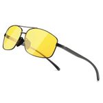 SUNGAIT Night Driving Glasses for Men Glare Reducing HD Night Vision Glasses Polarised SGT458QKYS-UK