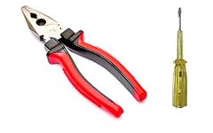 IONIX Plier & Tester Screwdriver Combo | Cutting player | Cutting plier | Pliers | pliers for home, Player tools, Pliers for electrical work, Screwdriver set and combination plier, 2 Pieces, Red