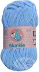 M.G ENTERPRISE Knitting Yarn Thick Chunky Wool, Blankie Sky Blue 100 GMS Best Used with Knitting Needles-TN Art-AAEB