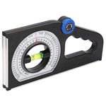 Multifunctional Protractor Angle Finder Slope Scale Level Measuring Instrument with Level Bubble Inclinometer