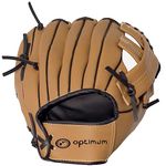 Optimum Extreme Baseball Glove - Deep Pocket and Easy Break-In - Cushioned Palm and Index Finger - Added Comfort and Wrist Protection - Left hand Catcher’s Mitt - Junior