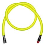 SAEKODIVE Low Pressure Braided Diving Hose - 36" Flexible Braided Hose - 500PSI for Scuba Diving 2nd Stage Regulator and Octopus (Yellow/36")