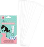 Duocharm 100 Strips Fashion Tape, Double Sided Tape for Clothes, Fabric Tape to Skin, Clothing Tape, Dress Tape, Boob Tape Skin-Friendly Adhesive, Hem Tape for All Skin Shades, Skin Tape Invisible