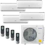 Gree 30,000 BTU Multi21+ Quad-Zone Wall Mount Mini Split Air Conditioner Heat Pump 208/230V SEER 21 (9-9-9-12)