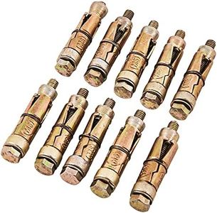 Amtech S5910 Expansion Bolts, Clear, 6 x 50 mm, 10-Piece