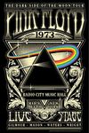 Pink Floyd Dark Side of The Moon Tour 1973 Radio City Music Hall Concert Music Retro Vintage Style Cool Wall Decor Art Print Poster 24x36