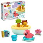 LEGO DUPLO Bath Time Fun: Floating Animal Island 10966 Bath Toy for Babies and Toddlers 1.5 Plus Years Old, Baby Bathtub Water Toys, Easy to Clean