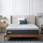 Lucid 3 Inch Bamboo Charcoal Memory Foam Mattress Topper, King