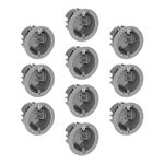 Maxxima 18 cu. in. PVC Old Construction Ceiling Electrical Junction Box, Old Work Non-Metallic Ceiling J-Box, ETL Listed, 2 Hour Fire Rating, Gray, 10-Pack, MEW-J1051R-10