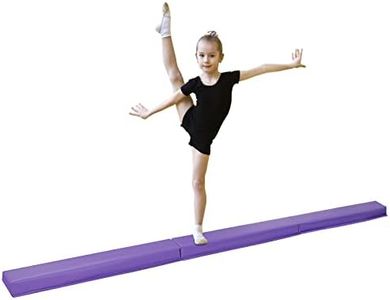 Oteymart Balance Beam Folding Gymnastics Beam Extra Firm Foam Anti-Slip Bottom Equipment for Floor Home Training, Kids, Adults (9)
