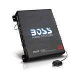 BOSS Audio Systems R1100M Riot Series Car Audio Subwoofer Amplifier - 1100 High Output, Monoblock, Class A/B, 2/4 Ohm Stable, Low/High Level Inputs, Low Pass Crossover, Mosfet Power Supply, Stereo