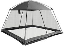 Superrella Screen House 10x10 Ft Square Camping Canopy Tent Sun Shade Gazebo Shelter Perfect for Outdoor Activities, Shale Gray