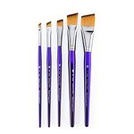 Royal & Langnickel Moderna Angular Brush Set for All Painting Mediums, 5pc