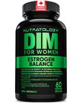 Nutratology® DIM Supplement For Women | Canadian-Made | Promotes Estrogen Balance & Metabolism - 200MG Per Capsule - Estrogen Supplements For Women | W/Black Pepper For Enhanced Absorption - 60 Caps
