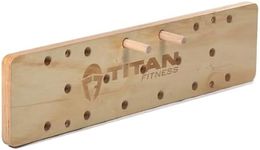 Titan Fitness 4 FT Climbing Pegboard, Wall-Mounted Climbing Board, Sturdy Birch Wood Pegboard Climbing Wall with Wooden Dowel Pegs, 17 Staggered Climbing Holes