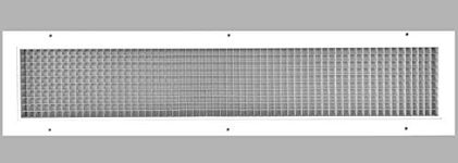 6" x 36" or 36" x 6" Cube Core Eggcrate Return Air Grille - Aluminum Rust Proof - HVAC Vent Duct Cover - White [Outer Dimensions: 7.75 x 37.75]