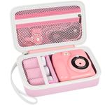 Grapsa Case Compatible with ESOXOFFORE for Dylanto for Anchioo for WEEFUN for GKTZ for Amzelas for Mafiti Instant Print Camera for Kids, Film Camera Storage Holder Organizer bag (Box Only)- Pink