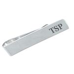 Tie Clip Initials and Date - Wedding Tie Clip, Groomsman, Best Man, Birthday Gift, Valentines Present