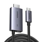UGREEN USB C to HDMI Cable 100W PD Charger 4K@60Hz 1440P@144Hz 1080P@240/120Hz Type C Thunderbolt 3/4/5 HDR Adapter Compatible with MacBook iMac Mac Mini iPad Pro Air iPhone 16 15 Galaxy S25 Ultra(2M)