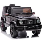 Kids Republic Licensed Mercedes-AMG G63 24V 4WD Kids' Ride On Car - Single Seater with Remote Control, LED Lights, Leather Seat, and MP3 Player (Black)