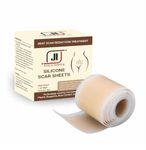 JOICE IMPEX Silicone Scar Sheets, Medical Grade Silicone Scar Tape,Scar Strips for Surgery, Csection,Keloid, Burn, Safe and Painless Scar Removal (1.6 x 60 Inch)