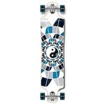 Yocaher Graphic Series Complete Lowrider Skateboards Longboard w/Black Widow Premium 80A Grip Tape Aluminum Truck ABEC7 Bearing 70mm Skateboard Wheels (Complete - Lowrider - Ying YANG)