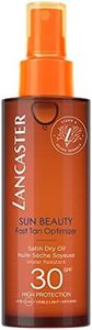 Lancaster Sun Beauty Tan Optimizer Dry Oil SPF30 150ml, Sunscreen For Body, Broad Spectrum Sun Protection