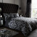 GC GAVENO CAVAILIA Paisley Duvet Cover King Size - Reversible Bedding & Linen - Ultra Soft Bed Cover With Pillow Cases - Black