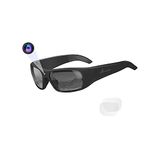 OhO Smart Camera Glasses, Full HD 1080P Polarized Sunglasses with Built-in Memory for Outdoor Sport, Men/Women, Black Frame-black Lens, 32GB