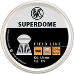 Umarex RWS Superdome Field Line Pellet Gun Pellets.177 Caliber, 8.3 Grains, 300 Count, Grey