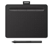 Wacom Intuos Small Drawing Tablet - Digital Tablet for Painting, Sketching and Photo Retouching with pressure sensitive pen, black - Ideal for Work from Home & Remote Learning