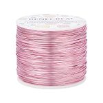 BENECREAT 20 Gauge (0.8mm) Aluminum Wire 235m (770FT) Tarnish Resistant Jewelry Beading Wire Bendable Aluminum Craft Wire for Jewelry Craft Beading Work, RosePink