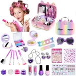 Kids Washable Makeup Girls Toys - Girls Makeup Kit for Kids Make up Set Real Makeup for Kid Little Girls Toddlers Children Princess Christmas Birthday Gifts Toys for 8+ Year Old Girls