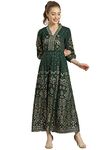 Juniper Women's Maxi Dress (2621JADEGREEN_JADEGREEN_S)