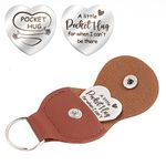 cobee Love Heart Pocket Hug Token, Long Distance Relationship Gifts Thinking of You Present Gifts Relationship Keepsake Little Pocket Hug Isolation Gifts for Family Friends(A Little Heart)