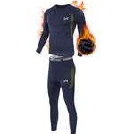 MEETYOO Men's Thermal Underwear Set, Wicking Long Johns Quick Dry Base Layer Sport Compression Suit for Workout Skiing Running Hiking