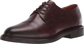 POLO RALPH LAUREN Men's Asher Cap Toe Lace Up Shoes, Polo Brown, 9